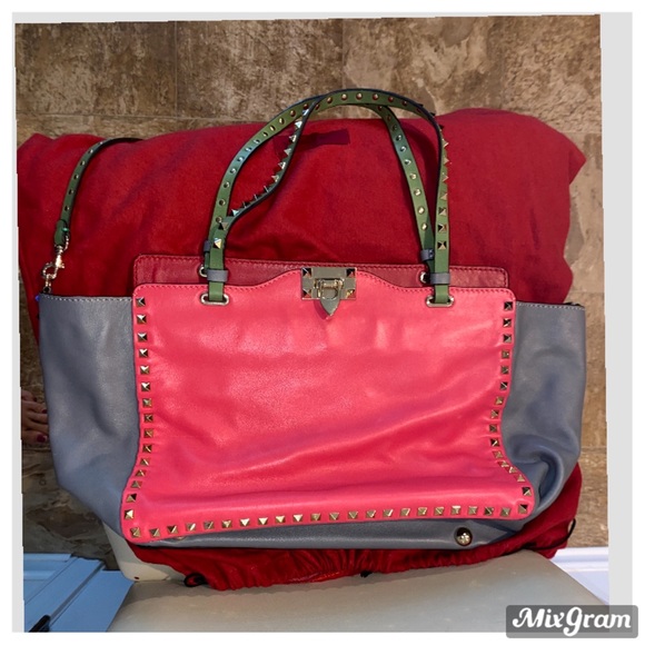 🎈Sold xtra pics valentino Colorblock Rockstud - Picture 10 of 16